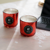 100100 Red Color Plating Laser Engraving Scented Candle
