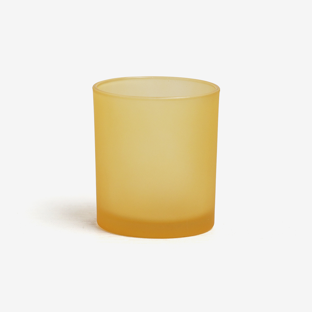 4 Color Translucent Frosted 275ml Glass Jar Scented Candle