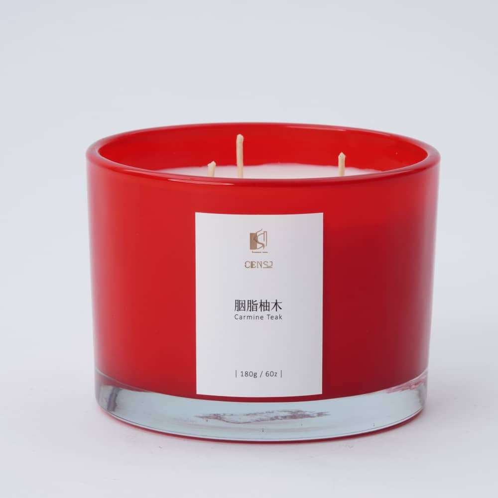 Customizable Interior Printing Color 400ml Glass Jar Scented Candle