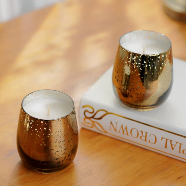 260g Electroplating Process Egg Shaped Candle Jar Aromatherapy Candle