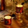 100100 Red Color Plating Laser Engraving Scented Candle