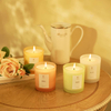 4 Color Translucent Frosted 275ml Glass Jar Scented Candle