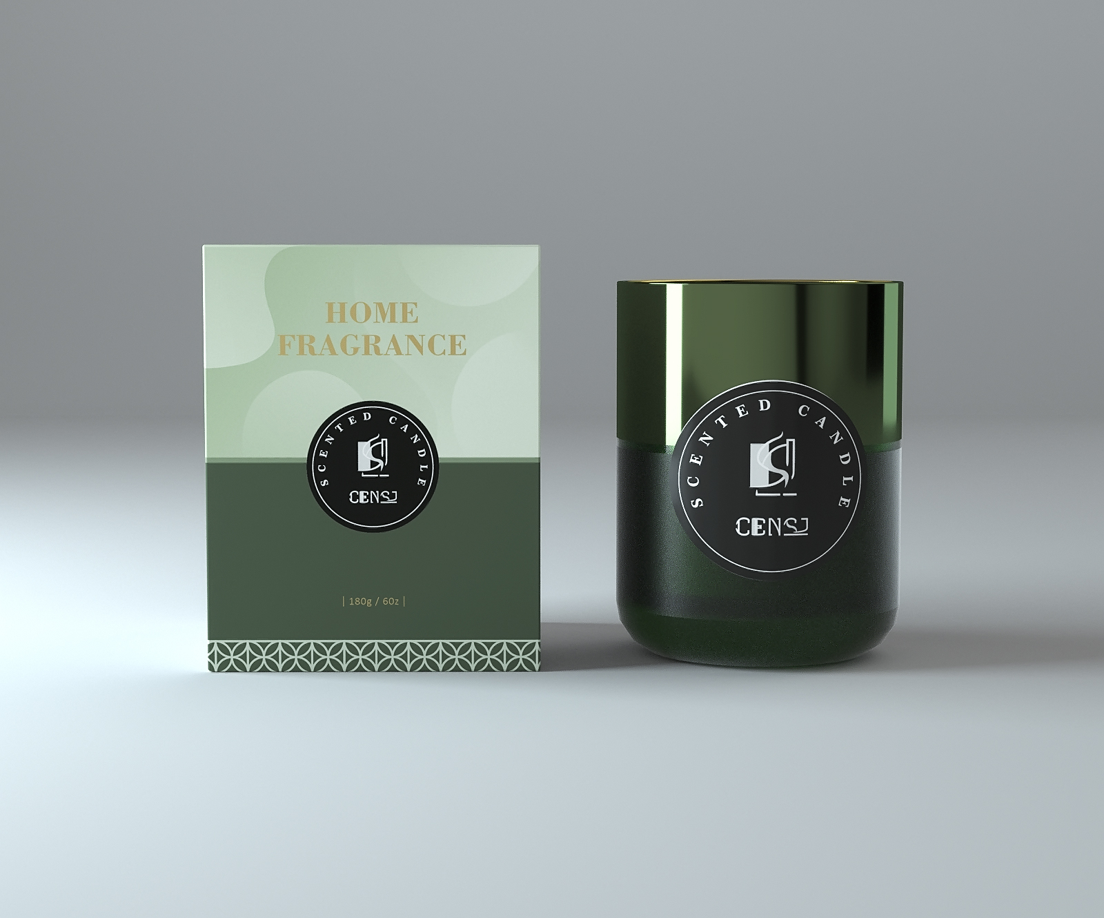 Multi-color High Quality Plating Sandblasting Process Luxury Glass Jar Scented Candle