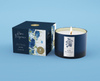 320g Dark Blue Inner Plating Outer Matte Process Scented Candle