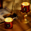 100100 Red Color Plating Laser Engraving Scented Candle